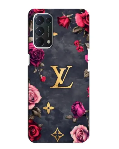 Чехол для OPPO A74 с картинкой «Цветочный Louis Vuitton»