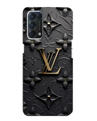 Чехол для OPPO A74 с картинкой «Кожаная текстура LV»