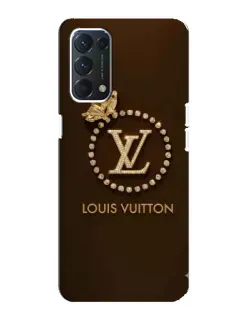 Чехол для OPPO A74 с картинкой «LV — золотая печать»