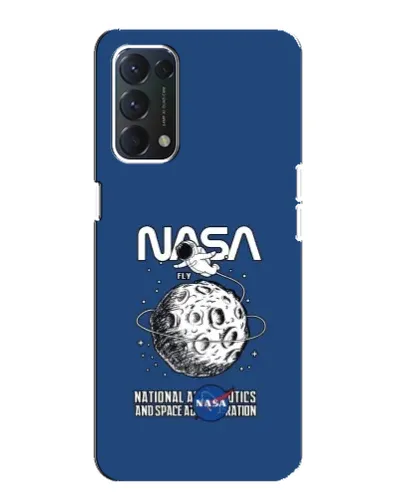 Чехол для OPPO A74 с картинкой «NASA — лунная миссия» Чехол для OPPO A74 с картинкой «NASA — лунная миссия»