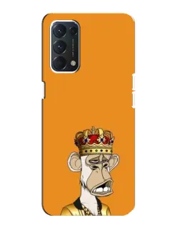Чохол для OPPO A74 з картинкою «Золота мавпа Bored Ape»