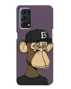 Чохол для OPPO A74 з картинкою «Bored Ape в кепці»