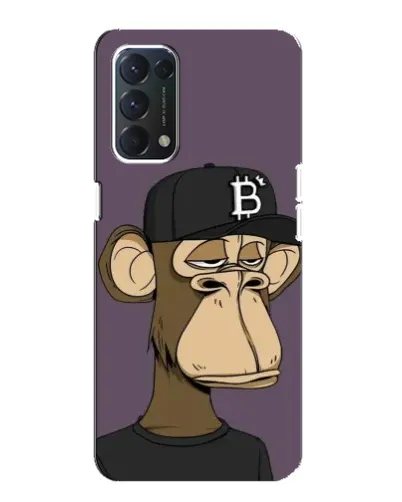 Чохол для OPPO A74 з картинкою «Bored Ape в кепці»