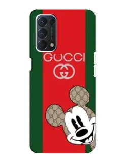 Чохол для OPPO A74 з картинкою «Gucci — смуги та Міккі»