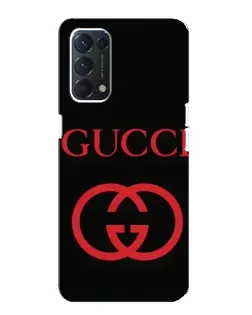 Чохол для OPPO A74 з картинкою «Gucci — червоний логотип»