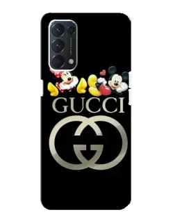 Чохол для OPPO A74 з картинкою «Gucci — герої Disney»