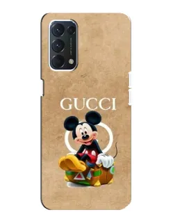 Чохол для OPPO A74 з картинкою «Міккі Маус Gucci — крафт»