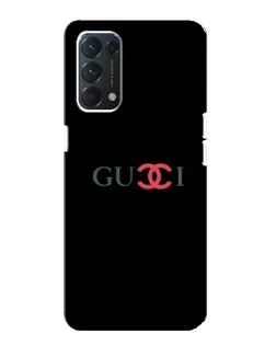 Чохол для OPPO A74 з картинкою «Gucci — червоний градієнт»