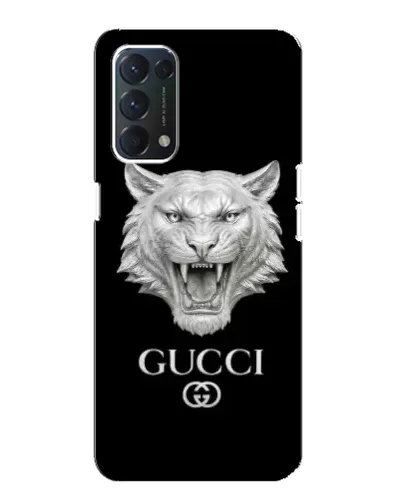 Чехол для OPPO A74 с картинкой «Gucci — серебряный лев» Чехол для OPPO A74 с картинкой «Gucci — серебряный лев»