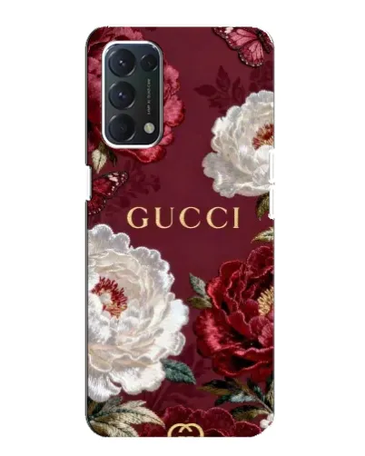 Чехол для OPPO A74 с картинкой «Gucci — бордовые розы» Чехол для OPPO A74 с картинкой «Gucci — бордовые розы»