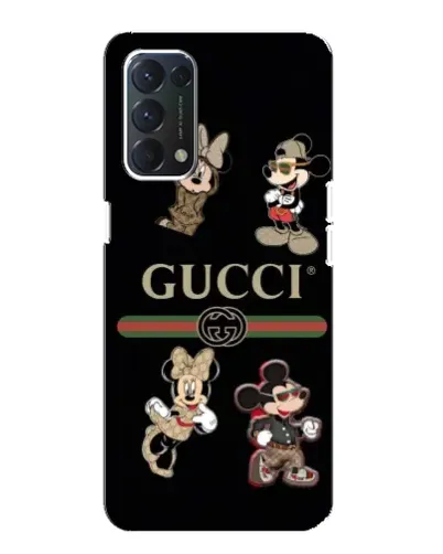 Чехол для OPPO A74 с картинкой «Gucci — герои Disney и монограмма» Чехол для OPPO A74 с картинкой «Gucci — герои Disney и монограмма»