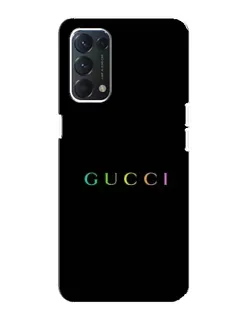 Чохол для OPPO A74 з картинкою «Gucci — неоновий мінімалізм»