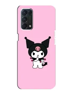 Чехол для OPPO A74 с картинкой «Kuromi — розовая нежность»