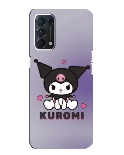 Чехол для OPPO A74 с картинкой «Kuromi — фиолетовый арт»