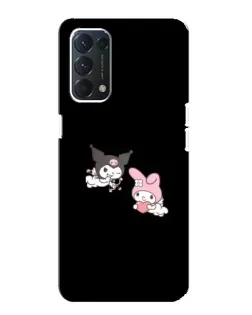 Чехол для OPPO A74 с картинкой «My Melody и Kuromi»