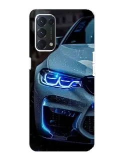 Чохол для OPPO A74 з картинкою «Погляд BMW з синіми фарами» Чохол для OPPO A74 з картинкою «Погляд BMW з синіми фарами»