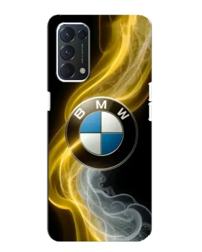 Чохол для OPPO A74 з картинкою «Золотистий дим BMW»