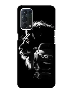 Чохол для OPPO A74 з картинкою «BMW та лев» Чохол для OPPO A74 з картинкою «BMW та лев»