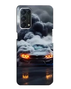 Чохол для OPPO A74 з картинкою «BMW у диму» Чохол для OPPO A74 з картинкою «BMW у диму»
