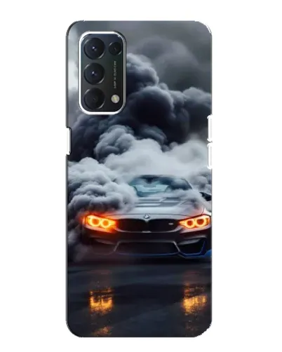 Чохол для OPPO A74 з картинкою «BMW у диму»