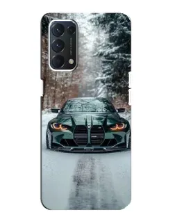Чохол для OPPO A74 з картинкою «BMW у зимовому лісі» Чохол для OPPO A74 з картинкою «BMW у зимовому лісі»