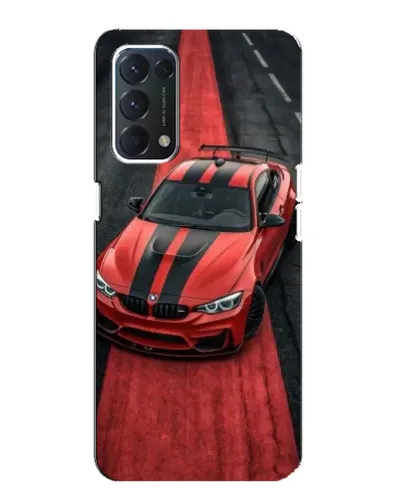 Чохол для OPPO A74 з картинкою «BMW на червоній доріжці»