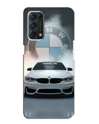 Чохол для OPPO A74 з картинкою «BMW в білому диму» Чохол для OPPO A74 з картинкою «BMW в білому диму»