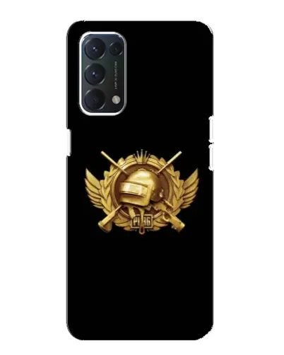 Чохол для OPPO A74 з картинкою «PUBG — помаранчевий градієнт»