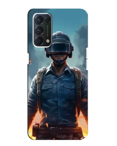 Чохол для OPPO A74 з картинкою «PUBG — реалістичний герой»