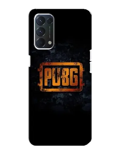 Чохол для OPPO A74 з картинкою «PUBG — золотий логотип»
