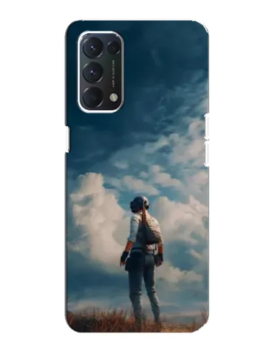 Чохол для OPPO A74 з картинкою «Герой PUBG на скелі»