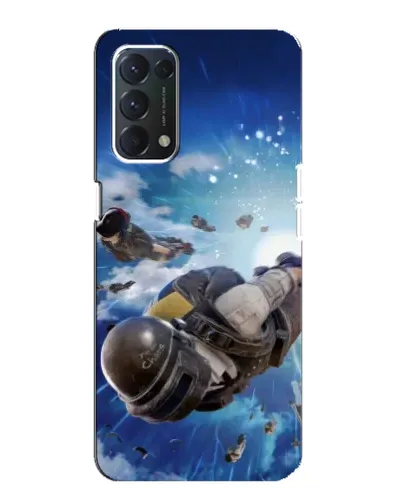 Чохол для OPPO A74 з картинкою «Десант PUBG — стрибок»