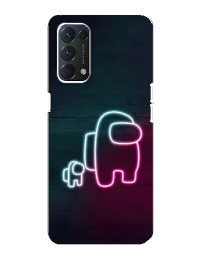 Чохол для OPPO A74 з картинкою «Among Us неон-арт» Чохол для OPPO A74 з картинкою «Among Us неон-арт»