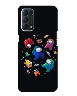 Чохол для OPPO A74 з картинкою «Among Us космос»
