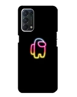 Чохол для OPPO A74 з картинкою «Among Us градієнт»