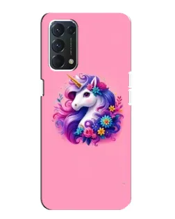 Чехол для OPPO A74 с картинкой «Сказочный единорог»
