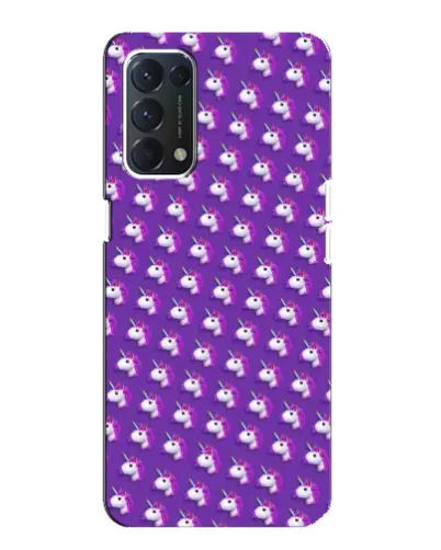 Чехол для OPPO A74 с картинкой «Единороги на фиолетовом» Чехол для OPPO A74 с картинкой «Единороги на фиолетовом»