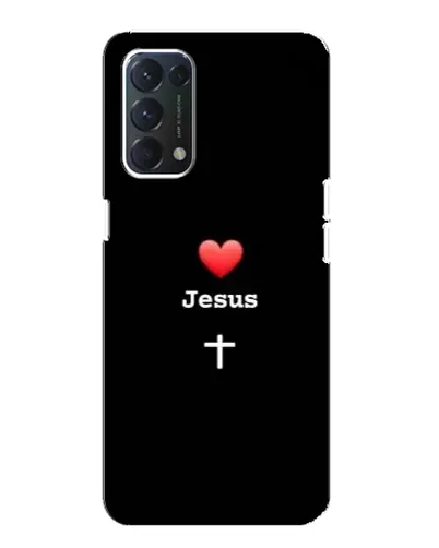 Чохол для OPPO A74 з картинкою «Серце - Jesus»
