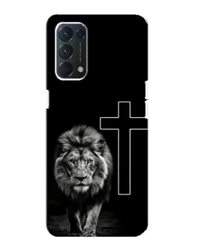 Чохол для OPPO A74 з картинкою «Лев та Хрест»