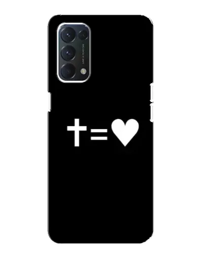 Чохол для OPPO A74 з картинкою «Хрест та Серце»