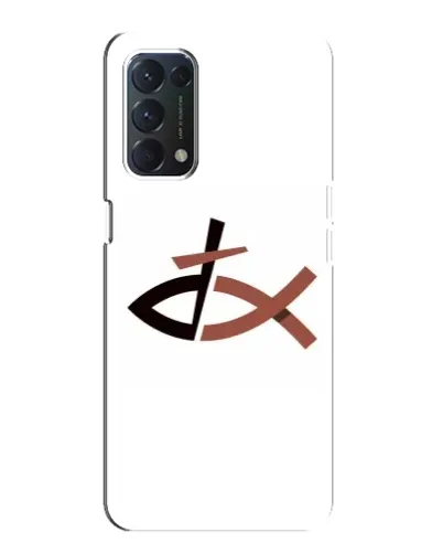 Чохол для OPPO A74 з картинкою «Риба та хрест»
