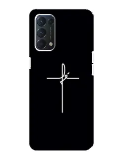Чехол для OPPO A74 с картинкой «Тонкий крест» Чехол для OPPO A74 с картинкой «Тонкий крест»