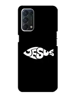 Чехол для OPPO A74 с картинкой «Рыба Jesus» Чехол для OPPO A74 с картинкой «Рыба Jesus»