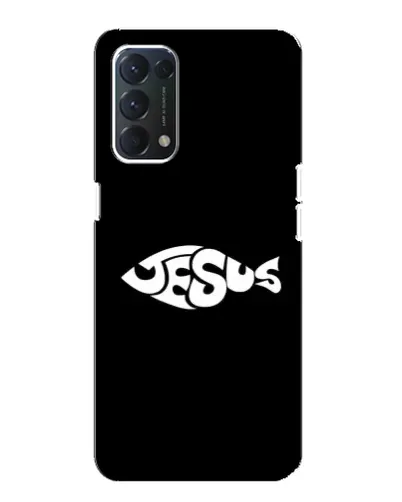 Чехол для OPPO A74 с картинкой «Рыба Jesus» Чехол для OPPO A74 с картинкой «Рыба Jesus»