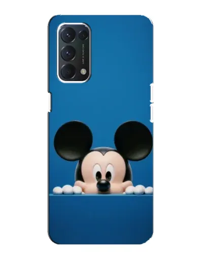 Чехол для OPPO A74 с картинкой «Микки выглядывает»