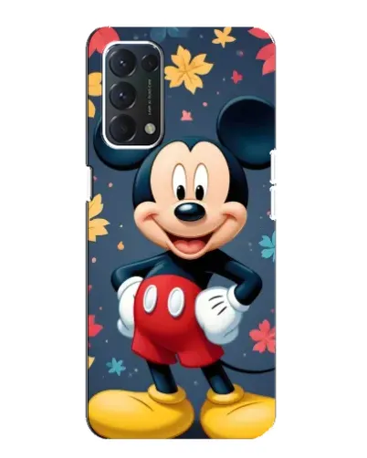 Чехол для OPPO A74 с картинкой «Осенний Mickey Mouse»