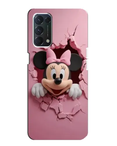 Чехол для OPPO A74 с картинкой «Минни сквозь стену»