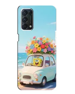Чехол для OPPO A74 с картинкой «Автомобильное путешествие»