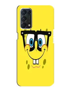 Чехол для OPPO A74 с картинкой «Минималистичный Спанч Боб»