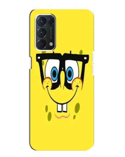 Чехол для OPPO A74 с картинкой «Минималистичный Спанч Боб» Чехол для OPPO A74 с картинкой «Минималистичный Спанч Боб»